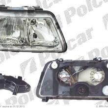 lampa przednia, reflektor wiate przednich AUDI A3 (8L), 01.1996 - 12.1999 (DJ AUTO)