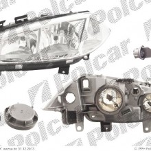 lampa przednia, reflektor wiate przednich RENAULT MEGANE II (M), 11.2002 - 12.2005 (VALEO)