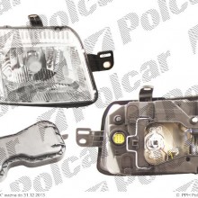 lampa przednia, reflektor wiate przednich FIAT PANDA (169), 09.2003- (AL)