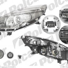 reflektor gwny RENAULT SCENIC, 05.2009- (VALEO)