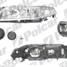 lampa przednia, reflektor wiate przednich RENAULT LAGUNA II (G), 03.2001 - 04.2005 (VALEO)