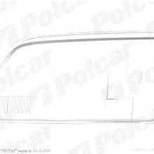 szko reflektora MERCEDES C - KLASSE (W202), 03.1993 - 03.2001 (TYC)