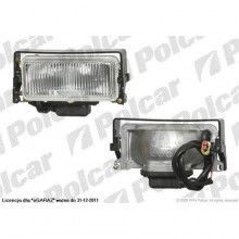 halogen lampa przeciwmgielna - przednia z ramk, ECE FIAT SEICENTO, 02.98 - 11.10