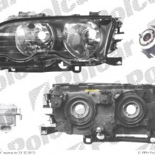 lampa przednia, reflektor wiate przednich BMW 3 (E46), COUPE / CABRIO, 05.1999 - 03.2003