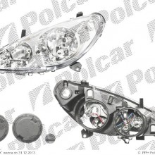 lampa przednia, reflektor wiate przednich PEUGEOT 307 (3_), 03.2001 - 09.2005 (TYC)