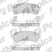 Klocki hamulcowe (4szt.) na 1 o NISSAN ALMERA I (N15), 07.1995 - 07.2000 (DELPHI)