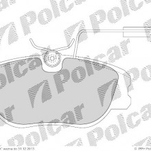 Klocki hamulcowe (4szt.) na 1 o ALFA ROMEO 155 (167), 01.1992 - 12.1997 (DELPHI)