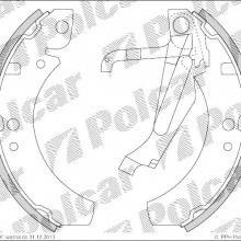 Szczki hamulcowe VOLKSWAGEN POLO (86), 03.1975 - 09.1981 (DELPHI)