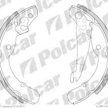 Szczki hamulcowe SKODA ROOMSTER (5J), 05.2006- (DELPHI)