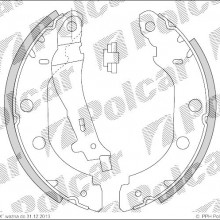 Szczki hamulcowe NISSAN KUBISTAR (X76), 08.2003- (DELPHI)