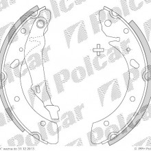 Szczki hamulcowe TOYOTA AVENSIS Station Wagon (_T22_), 09.1997 - 02.2003 (DELPHI)