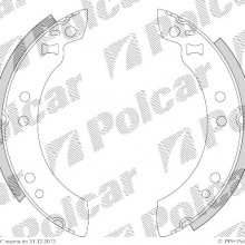 Szczki hamulcowe VOLVO 340 - 360 sedan (344), 08.1979 - 07.1991 (DELPHI)