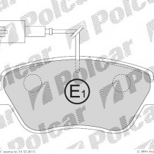 Klocki hamulcowe (4szt.) na 1 o FIAT DOBLO (119), 03.2001- (VALEO)