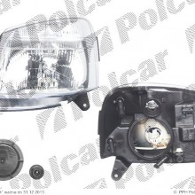 lampa przednia, reflektor wiate przednich CITROEN BERLINGO (G_), 11.2002 - 02.2008 (VISTEON)