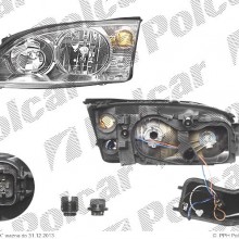 lampa przednia, reflektor wiate przednich FORD MONDEO (B4Y / B5Y / BWY), 10.2000 - 03.2007 (DJ AUTO)