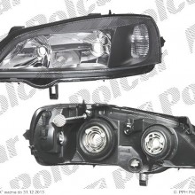 lampa przednia, reflektor wiate przednich OPEL ASTRA G, 01.1998 - 08.2009 (DJ AUTO)