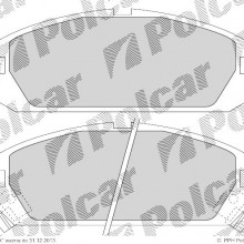 Klocki hamulcowe (4szt.) na 1 o HONDA CRX II (ED, EE), 10.1987 - 02.1992 (POLCAR)