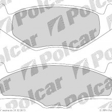 Klocki hamulcowe (4szt.) na 1 o VOLKSWAGEN GOLF II (19E, 1G1), 08.1983 - 12.1992 (POLCAR)