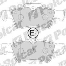 Klocki hamulcowe (4szt.) na 1 o MERCEDES SL (R230), 10.2001- (POLCAR)