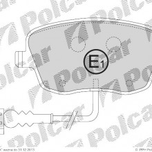 Klocki hamulcowe (4szt.) na 1 o SKODA ROOMSTER (5J), 05.2006- (Breck)