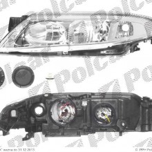 lampa przednia, reflektor wiate przednich RENAULT LAGUNA II (G), 03.2001 - 04.2005 (TYC)