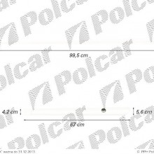 listwy boczne komplet CHEVROLET REZZO (KLAU / U100), 09.2000 - 08.2008