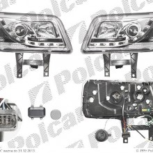 reflektory wiate przednich VOLKSWAGEN TRANSPORTER (T5) / MULTIVAN, 04.2003 - 10.2009