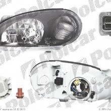 reflektor gwny DAEWOO LANOS (KLAT / J100) Sedan / Hatchback, 01.1997-