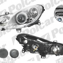 reflektor gwny MCC SMART FORTWO (451) COUPE / CABRIO, 01.2007- (TYC)