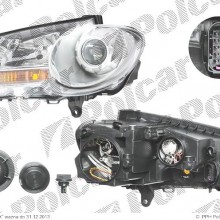 reflektor gwny VOLKSWAGEN TOURAN (1T2), 01.2007 - 07.2010