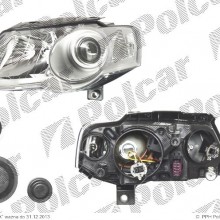 lampa przednia, reflektor wiate przednich VOLKSWAGEN PASSAT, Sedan+KOMBI (B6 (3C)), 01.2005 - 07.2010 (HELLA)