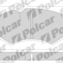 Klocki hamulcowe (4szt.) na 1 o MERCEDES T1 platforma / podwozie (602), 04.1977 - 02.1996 (ICER)