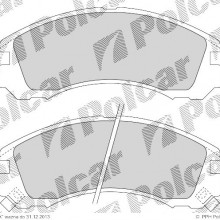 Klocki hamulcowe (4szt.) na 1 o MITSUBISHI GALANT VI kombi (EA_), 09.1996 - 10.2003 (ICER)