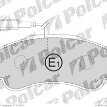 Klocki hamulcowe (4szt.) na 1 o PEUGEOT BOXER platforma / podwozie (244), 12.2001- (ICER)