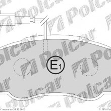 Klocki hamulcowe (4szt.) na 1 o FIAT DUCATO nadwozie pene (230L), 03.1994 - 04.2002 (ICER)