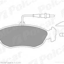Klocki hamulcowe (4szt.) na 1 o PEUGEOT 306 (7B, N3, N5), 04.1993 - 05.2001 (ICER)