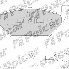 Klocki hamulcowe (4szt.) na 1 o AUDI A3 kabriolet, 04.2008- (ICER)