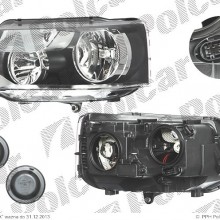 reflektor gwny VOLKSWAGEN TRANSPORTER (T5), 10.2009- (AL)