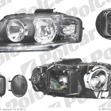 reflektor gwny AUDI A3 (8P), 05.2003 - 04.2008 (DJ AUTO)