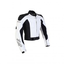 Kurtka motocyklowa damska Adrenaline Race Woman biaa / czarna - do kombinezonu