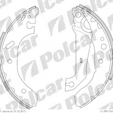 Szczki hamulcowe (komplet) FORD FIESTA nadwozie pene (JV_), 05.1998- (DELPHI)