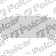 Klocki hamulcowe (4szt. komplet) SUBARU IMPREZA sedan (GD, GG), 10.2000- (DELPHI)