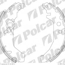 Szczki hamulcowe (komplet) FORD FIESTA III (GFJ), 01.1989 - 01.1997 (DELPHI)