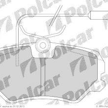 Klocki hamulcowe (4szt. komplet) PEUGEOT 306 Break (7E, N3, N5), 06.1994 - 04.2002 (DELPHI)