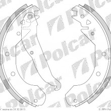 Szczki hamulcowe (komplet) OPEL CORSA C nadwozie pene (F08, W5L), 09.2000- (DELPHI)