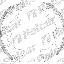 Szczki hamulcowe (komplet) NISSAN PRAIRIE (M10, NM10), 01.1983 - 10.1988 (DELPHI)