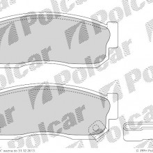 Klocki hamulcowe (4szt. komplet) NISSAN SUNNY II (N13), 06.1986 - 10.1990 (DELPHI)