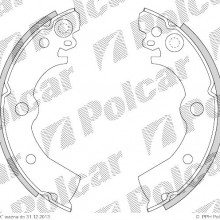 Szczki hamulcowe (komplet) NISSAN SUNNY III (N14), 05.1990 - 12.1995 (DELPHI)