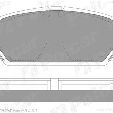 Klocki hamulcowe (4szt. komplet) MITSUBISHI CARISMA sedan (DA_), 09.1996 - 06.2006 (DELPHI)