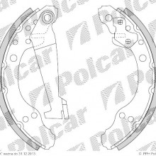 Szczki hamulcowe (komplet) VOLKSWAGEN SANTANA (32B), 08.1981 - 12.1985 (DELPHI)